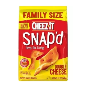 Cheez-It Snap'd Chips de galleta con queso y queso doble, 12 oz